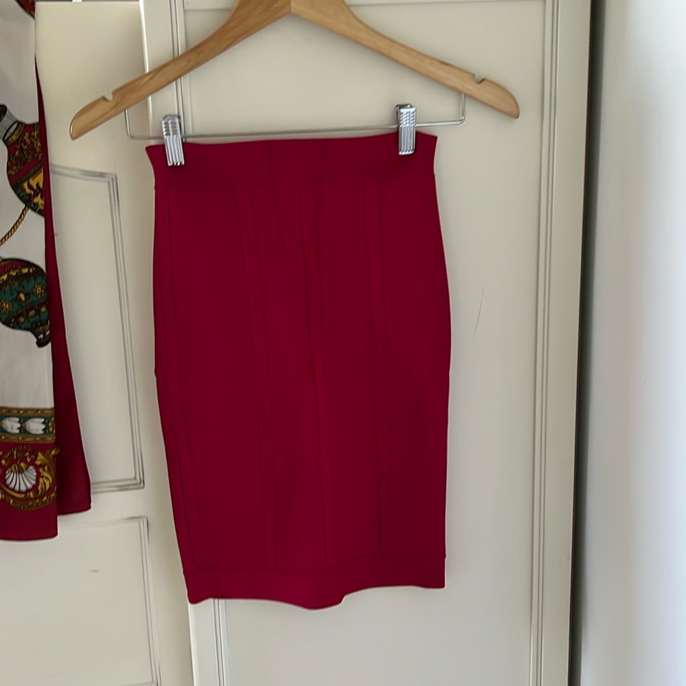 BCBGMaxAzria Red Skirt